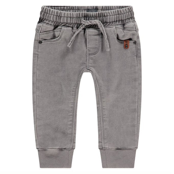 Boys Gray Denim Joggers by Babyface