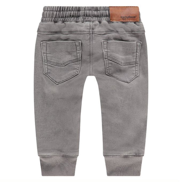 Boys Gray Denim Joggers by Babyface