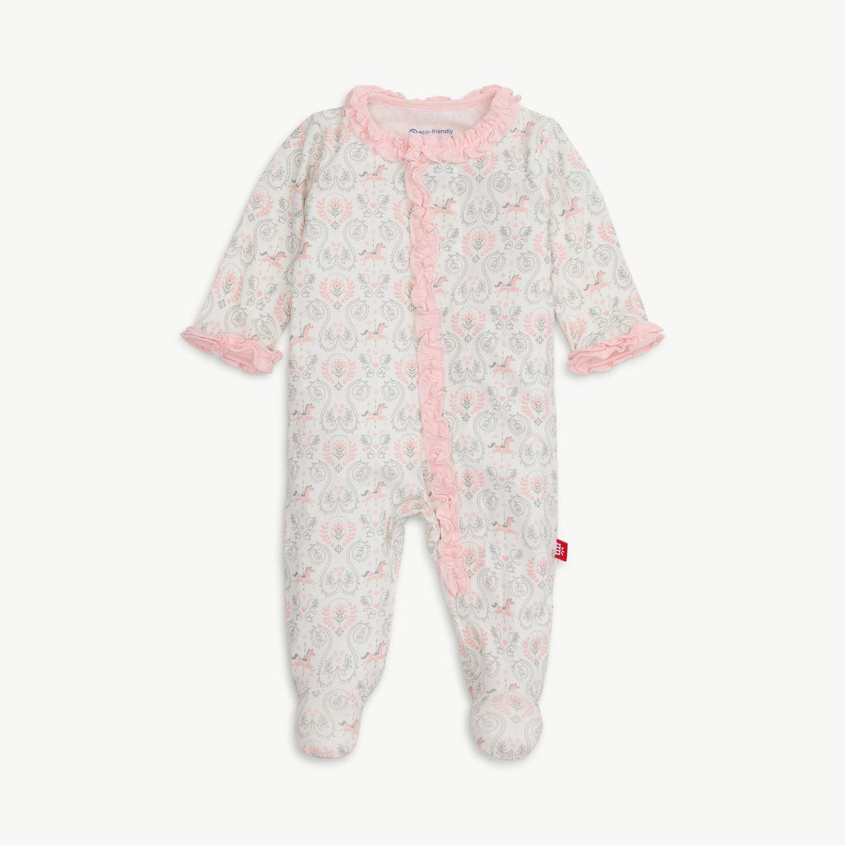 carousel modal magnetic parent favorite footie with ruffles by magnetic me