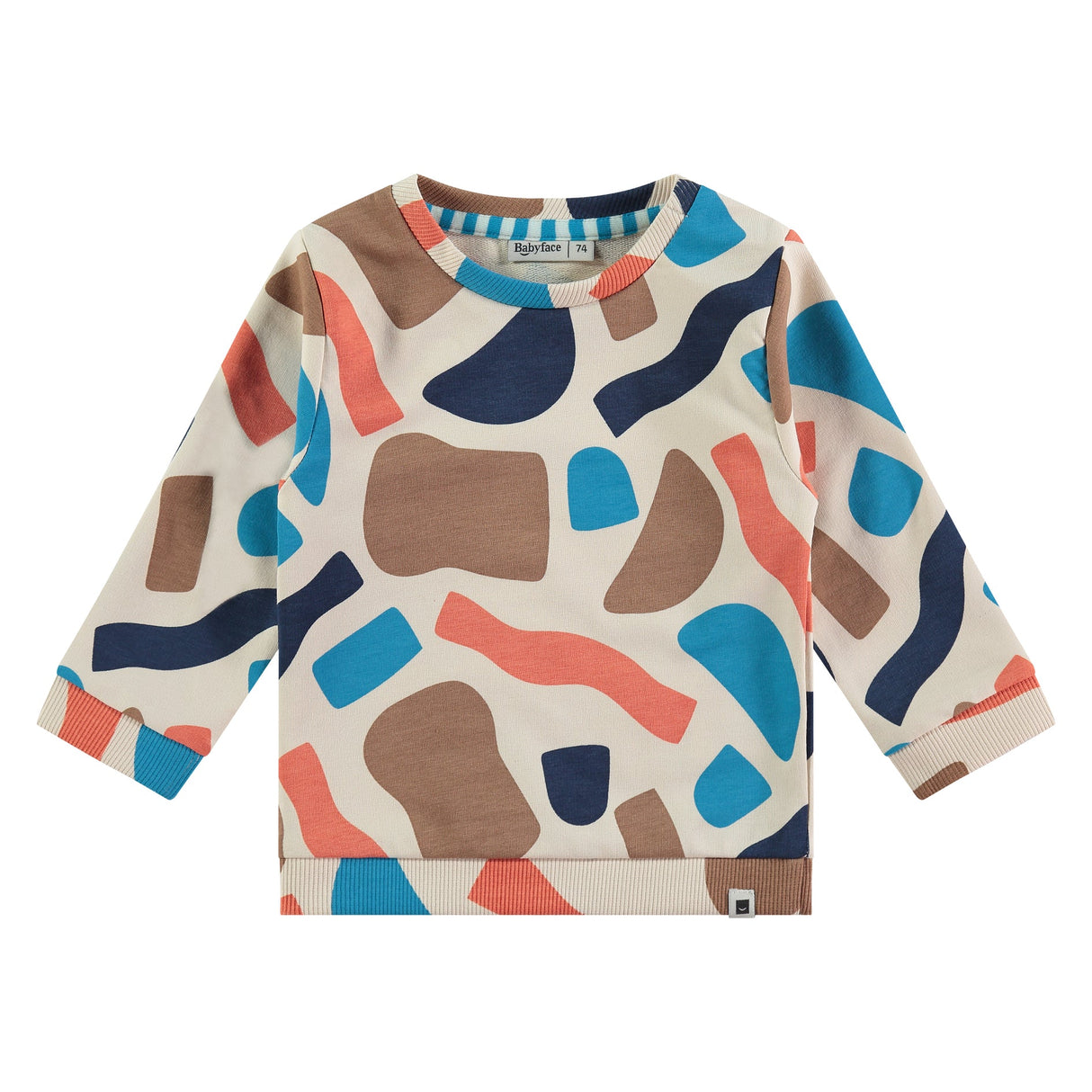 Cream Abstract Sweatshirt by Babyface