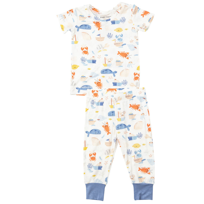 Short Sleeve Lounge Wear Set - In The Ocean by Angel Dear