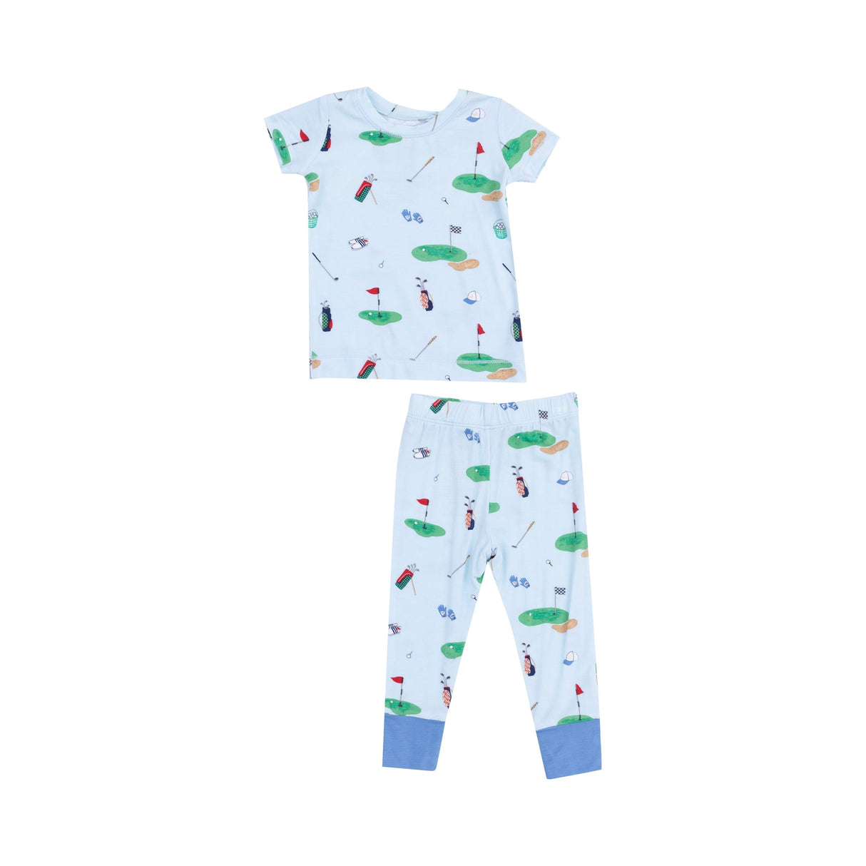 Short Sleeve Loungewear Set - Golf Things Blue by Angel Dear