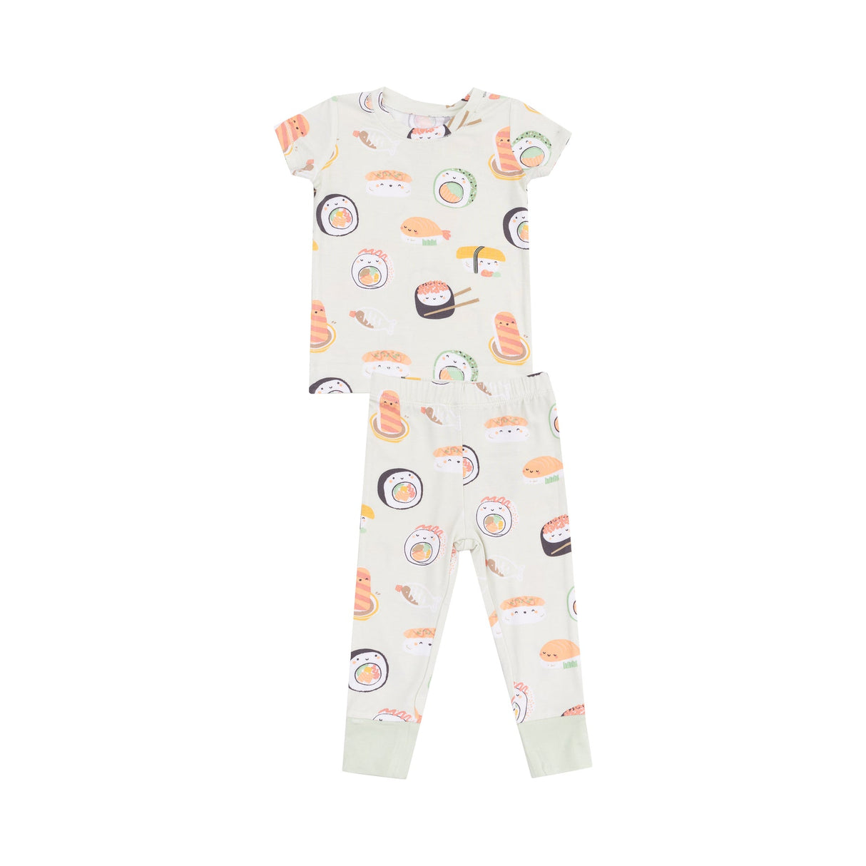 Short Sleeve Loungewear Set - Sushi Green by Angel Dear