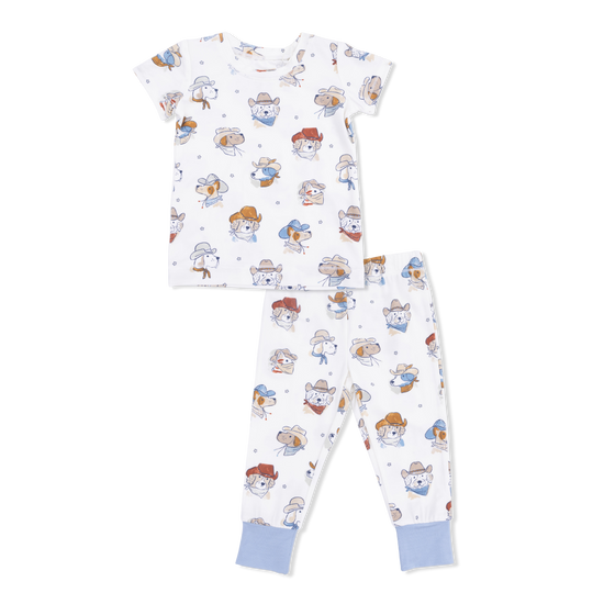 Short Sleeve Loungewear Set- Cowdogs by Angel Dear