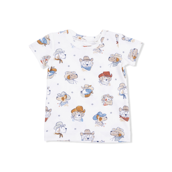 Short Sleeve Loungewear Set- Cowdogs by Angel Dear