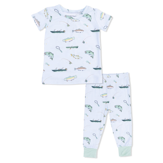 Short Sleeve Loungewear Set- Fishing by Angel Dear