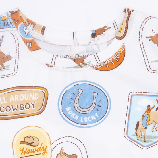 Short Sleeve Loungewear Set- Rodeo Patches Uni by Angel Dear
