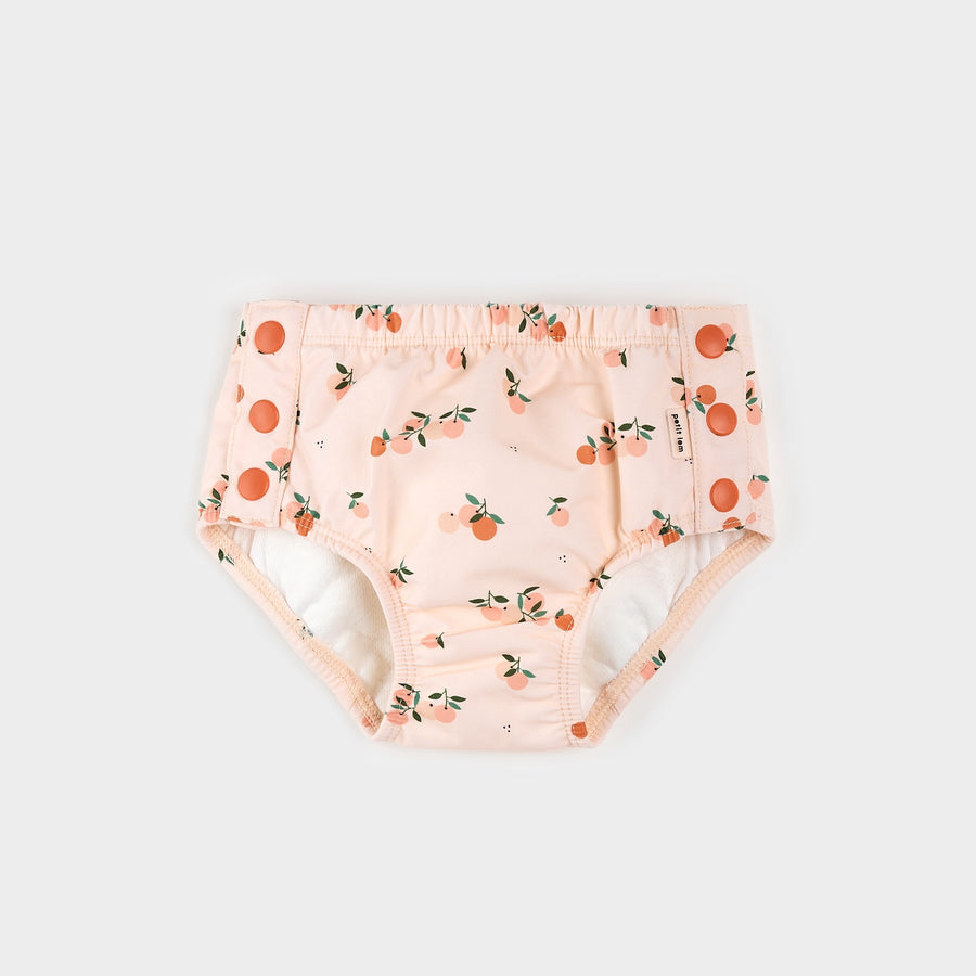 Oranges Print Swim Diaper by Petit Lem