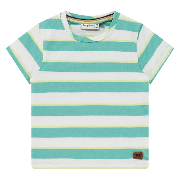 Baby Boy's Short Sleeve- Smaragd Stripes by Babyface
