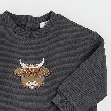 Highland Cow Ottoman Outfit Set by Petit Lem