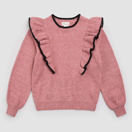 Miles Pink Ruffle Sweater by Miles the Label