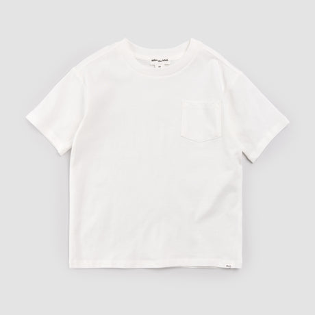 White Miles Basics Pocket Tee by miles the label