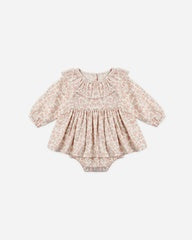 Thalia Romper || Pink Blossom by Quincy Mae