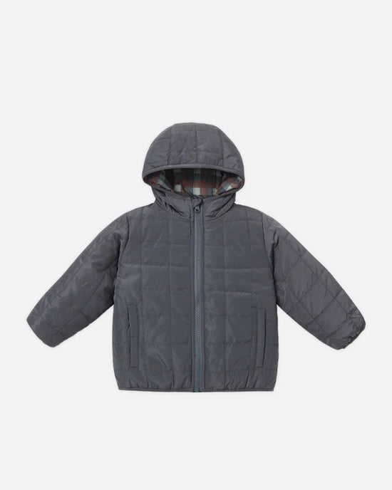 Lightweight Reversible Puffer || Midnight Check by Rylee + Cru