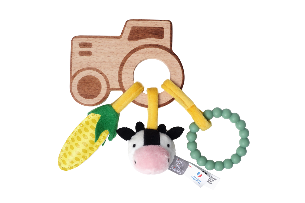 Wooden Rattle- Farm by Little Big Friends