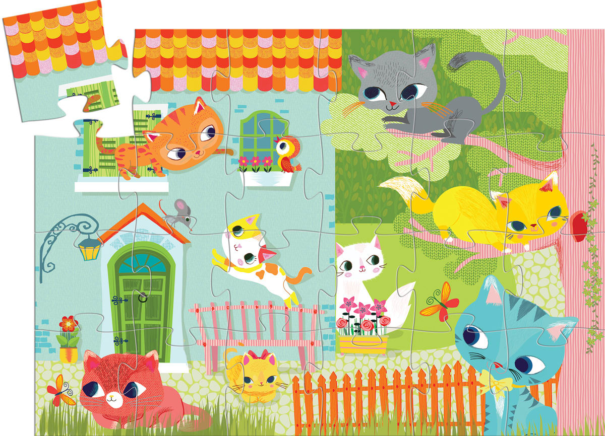 Pachat and His Friend - 24pc Jigsaw Puzzle by Djeco