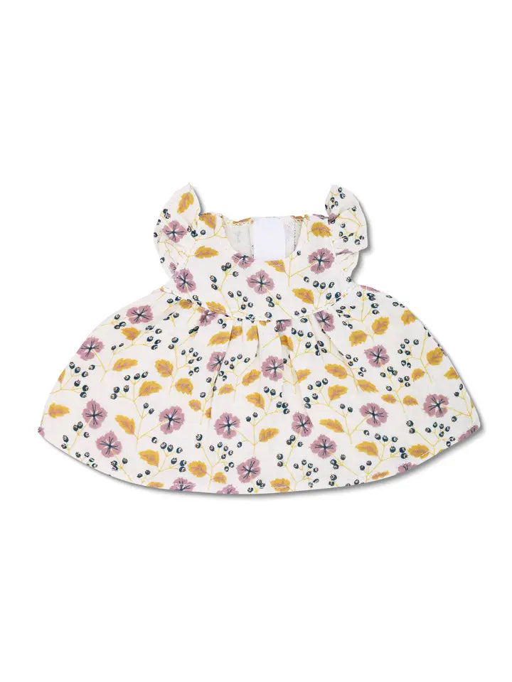 Doll Dress - Pink Flower by Apple Park Kids
