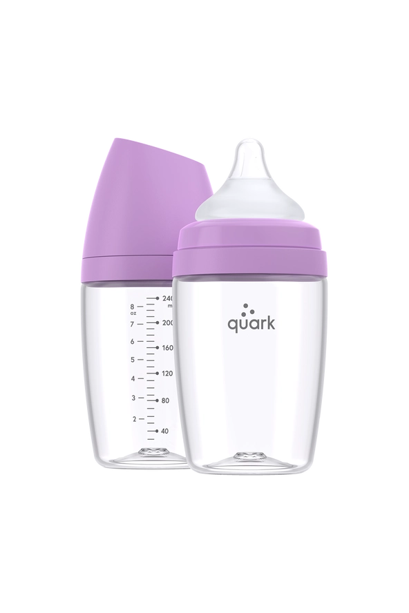 Buubibottle Max Hybrid Feeding Bottle - Purple by Quark Baby