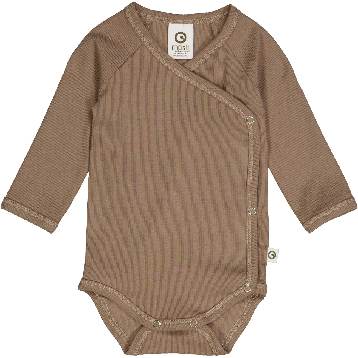 Rib Long Sleeve Bodysuit by Müsli