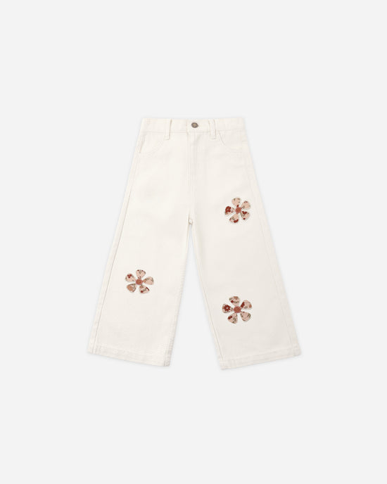 Straight Leg Pant || Daisy Patches by Rylee + Cru