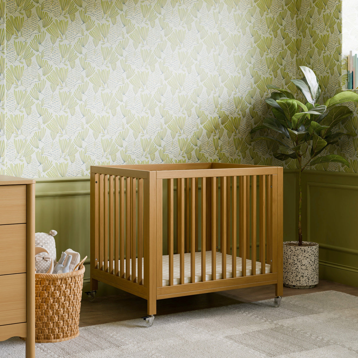 Babyletto Rolli 9-in-1 Convertible All-Stages Crib with Bassinet & Toddler Bed Conversion Kits