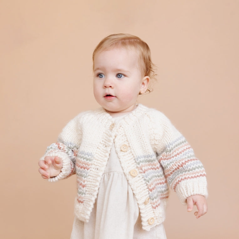 Stripe Cardigan Pastel by The Blueberry Hill