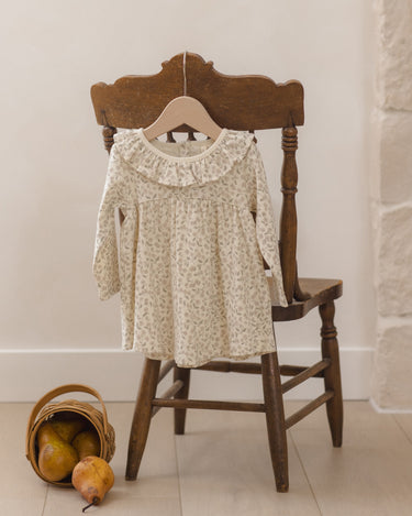 Ruffle Collar Jersey Dress || Floret by Quincy Mae