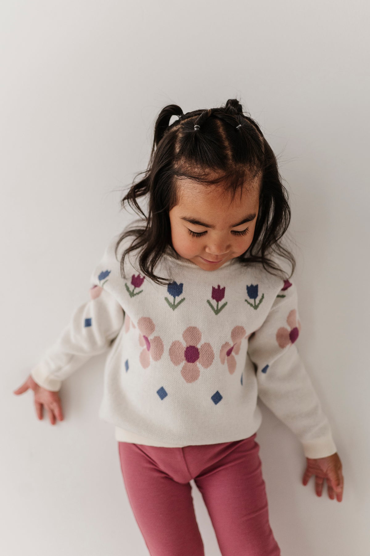 Knit Sweater- Tulip Intarsia by Babysprouts