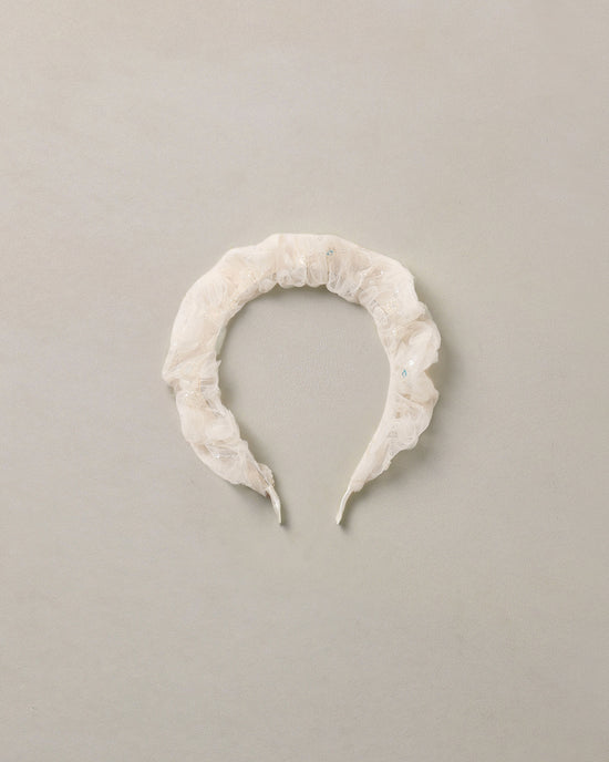 Gathered Headband || Ivory by Noralee