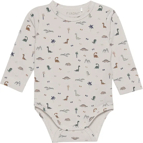 Long Sleeve Bodysuit in Dino by Fixoni