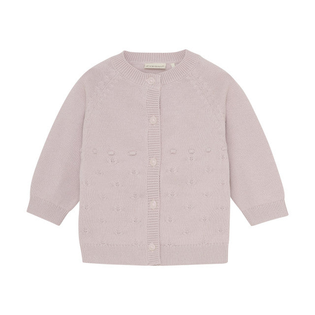 Infant Girl Cardigan Knit- Hushed Violet by Fixoni