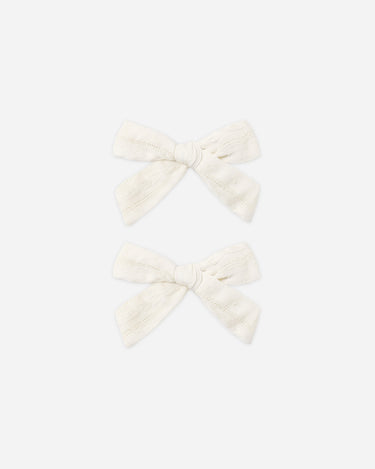 Bows, Set Of 2 || Ivory by Rylee + Cru