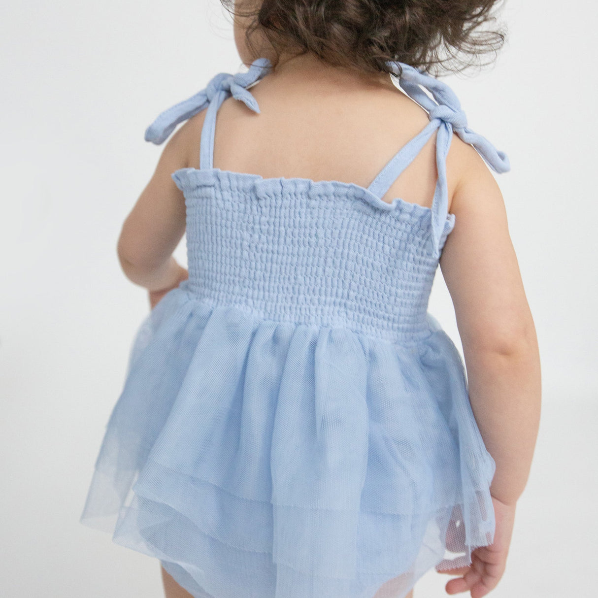 Tutu Bubble - Dusty Blue Solid Muslin by Angel Dear