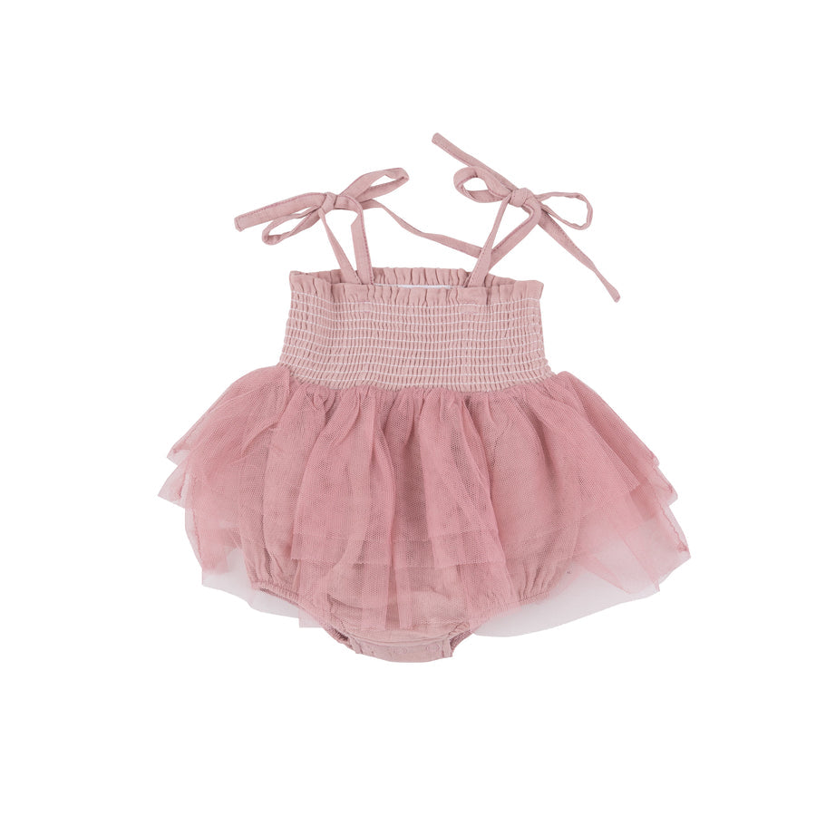 Tutu Bubble - Dusty Pink Solid Muslin by Angel Dear