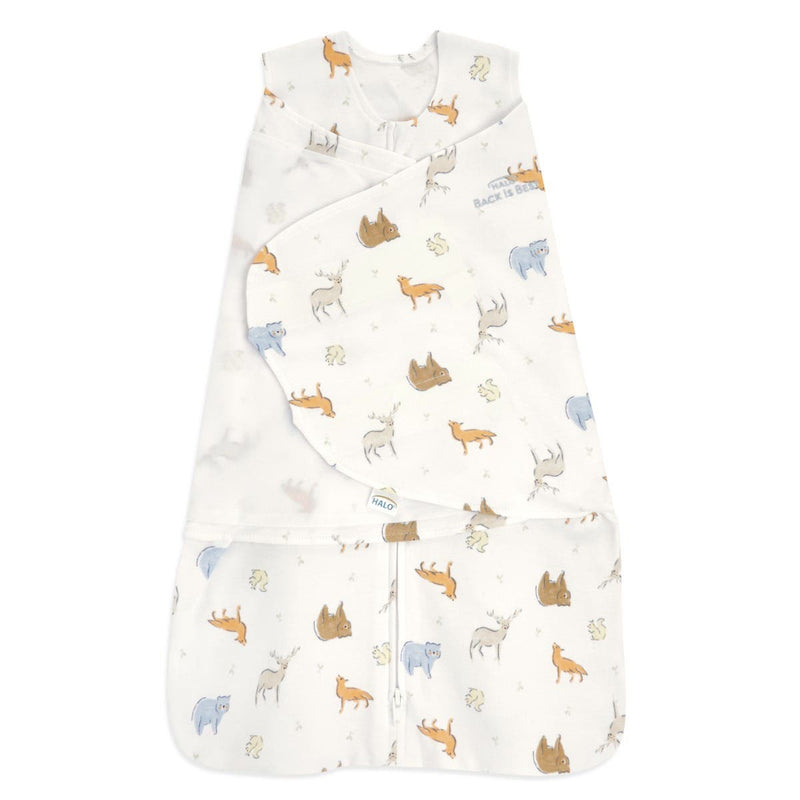 Swaddle 100% Cotton TOG 1.5- Forest Friends by Halo