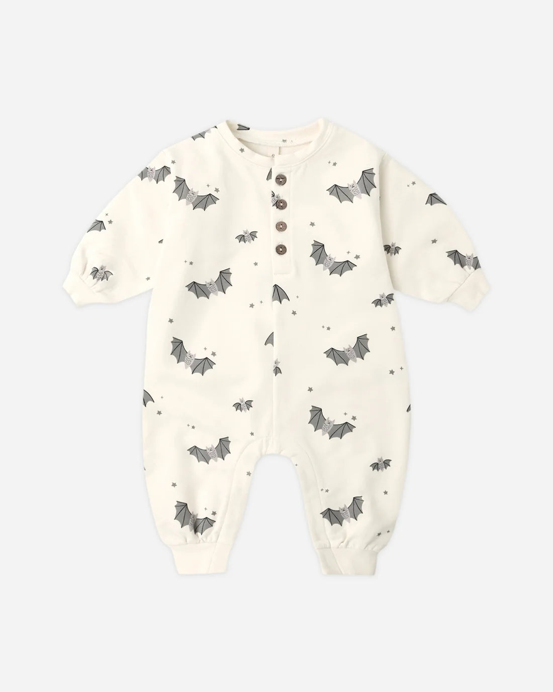 Relaxed Fleece Jumpsuit || Baby Bats by Quincy Mae