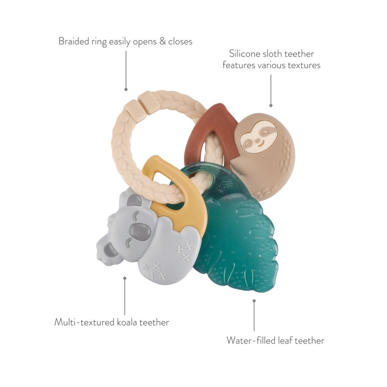 Tropical Itzy Keys Texture Ring with Teether + Rattle by Itzy Ritzy