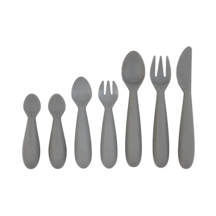 Developmental Utensil Set in Gray by ezpz