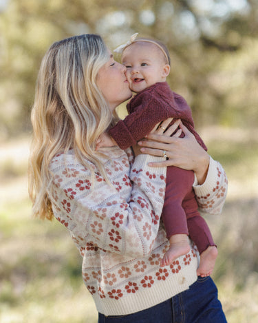 Ribbed Legging || Black Cherry by Quincy Mae