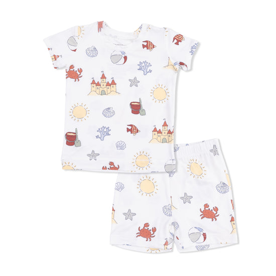 Loungewear Short Set- Sunny Sandcastles by Angel Dear