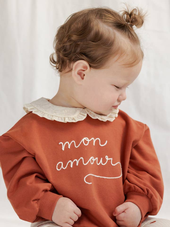 Collared Sweatshirt || Mon Amour by Quincy Mae