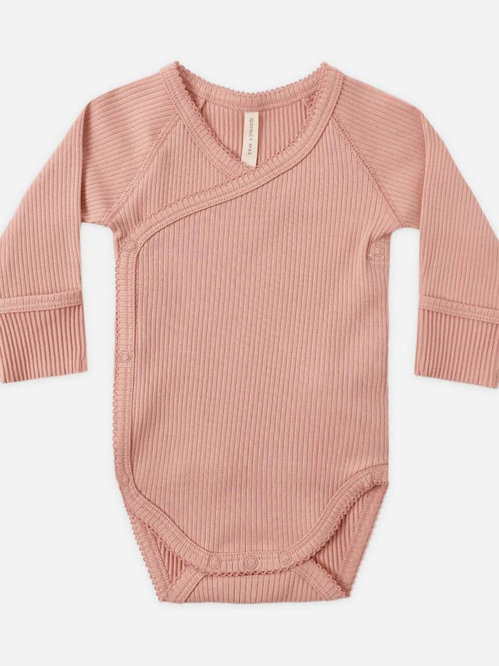 Side Snap Bodysuit || Pink by Quincy Mae