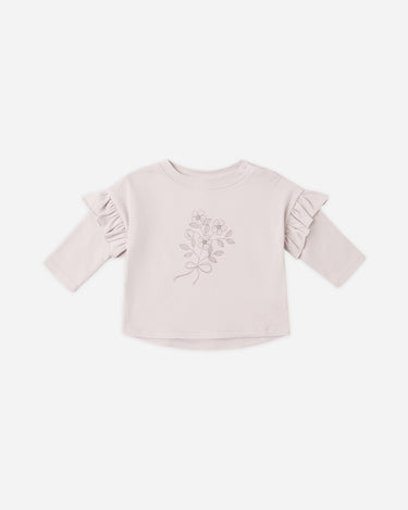 Ruffle Long Sleeve Tee || Fleur by Quincy Mae