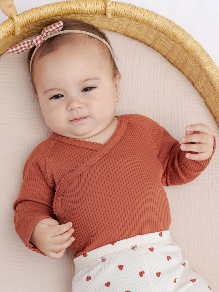 Side Snap Bodysuit || Red by Quincy Mae