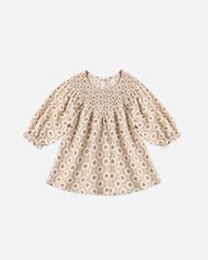 V Smocked Dress || Winter Rose by Quincy Mae