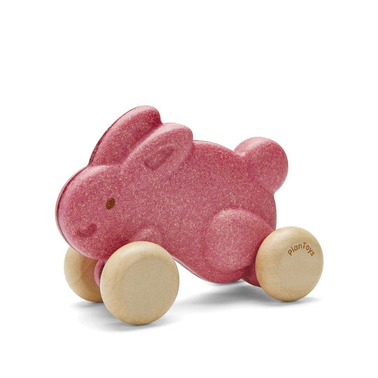 Push Along Bunny -Pink by Plan Toys