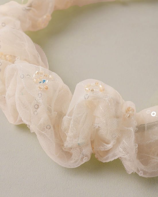 Gathered Headband || Pearl by Noralee