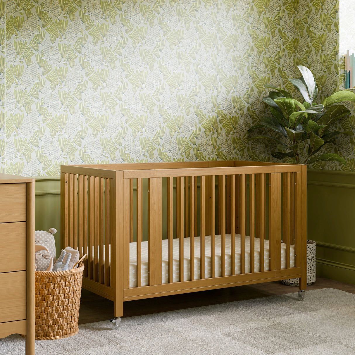 Babyletto Rolli 9-in-1 Convertible All-Stages Crib with Bassinet & Toddler Bed Conversion Kits