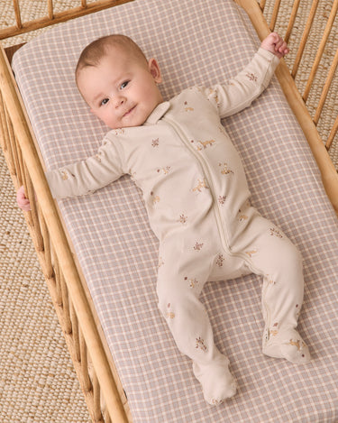 Zip Long Sleeve Sleeper Footie || Fox Land by Quincy Mae