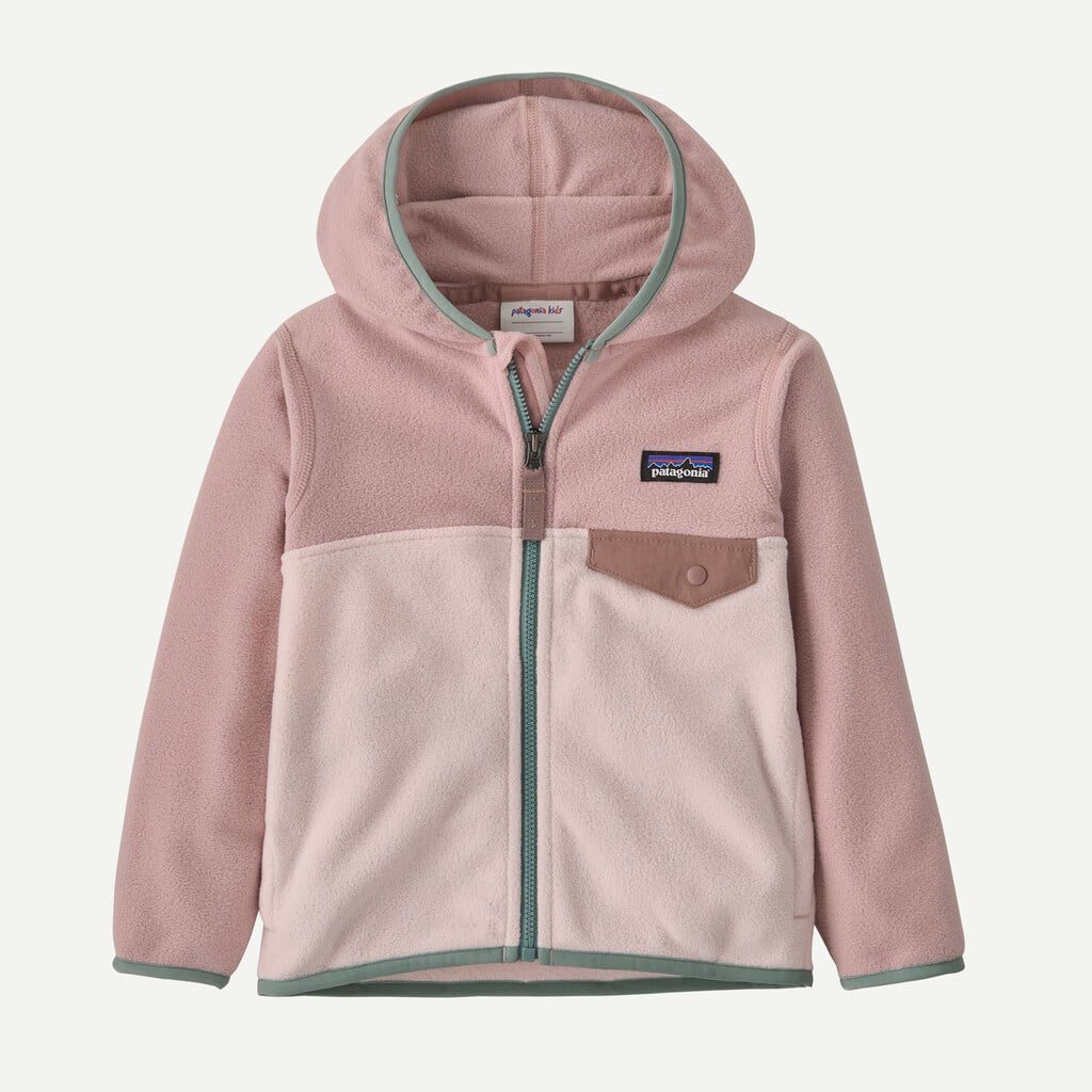 Baby Micro D® Snap-T® Fleece Jacket- Pink Frost by Patagonia